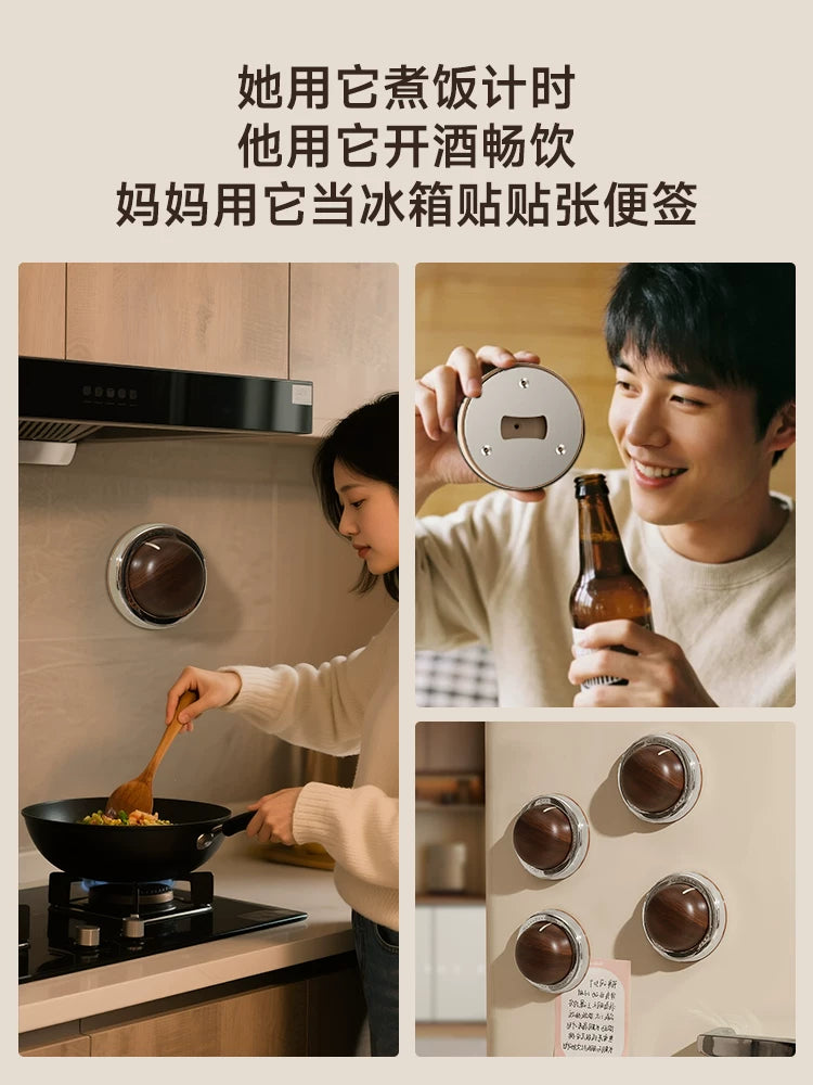 Timer, kitchen reminder, mechanical magnetic cooking alarm clock, timer, self-discipline visual manager for primary school students