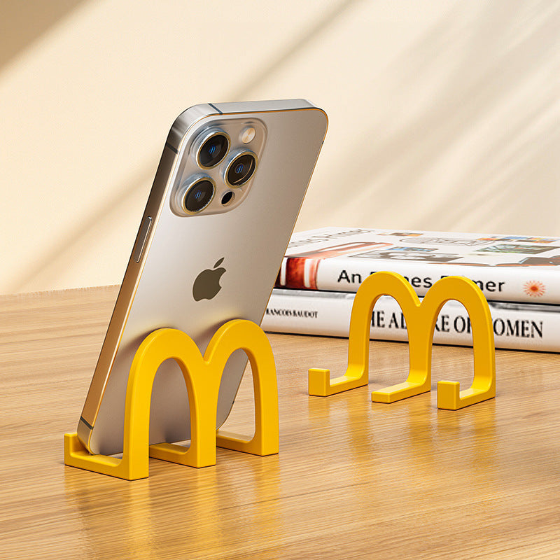 McDonald's mobile phone holder, desktop gadget, creative office multi-function stand, student drama chasing artifact