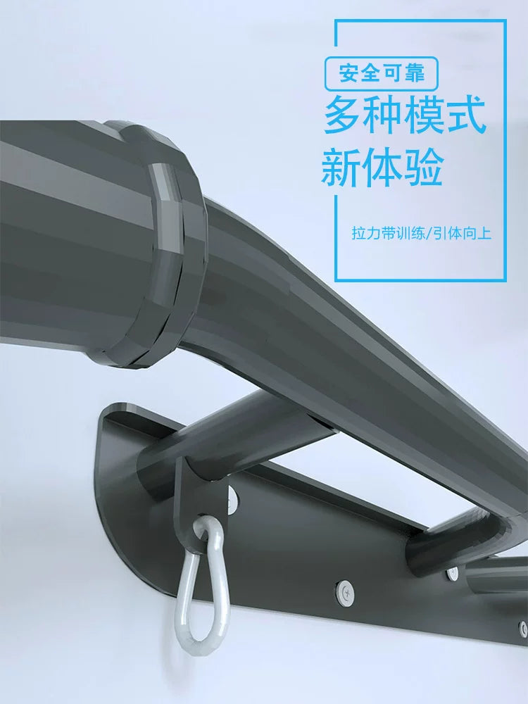 Household horizontal bar pull-up, indoor wall fixed perforation, wall hanging wall bracket, multifunctional fitness equipment