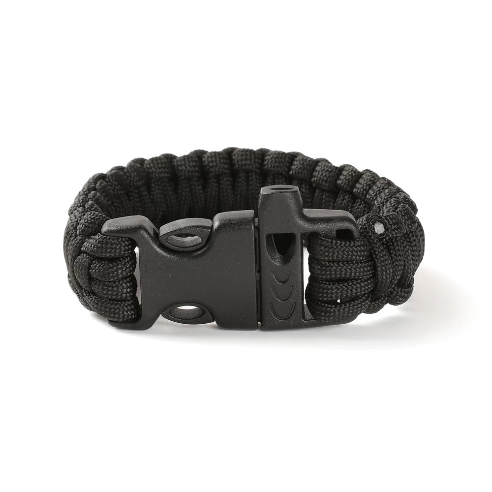 Outdoor survival whistle bracelet multi-functional hand-woven paracord wild survival outdoor mountaineering equipment bracelet