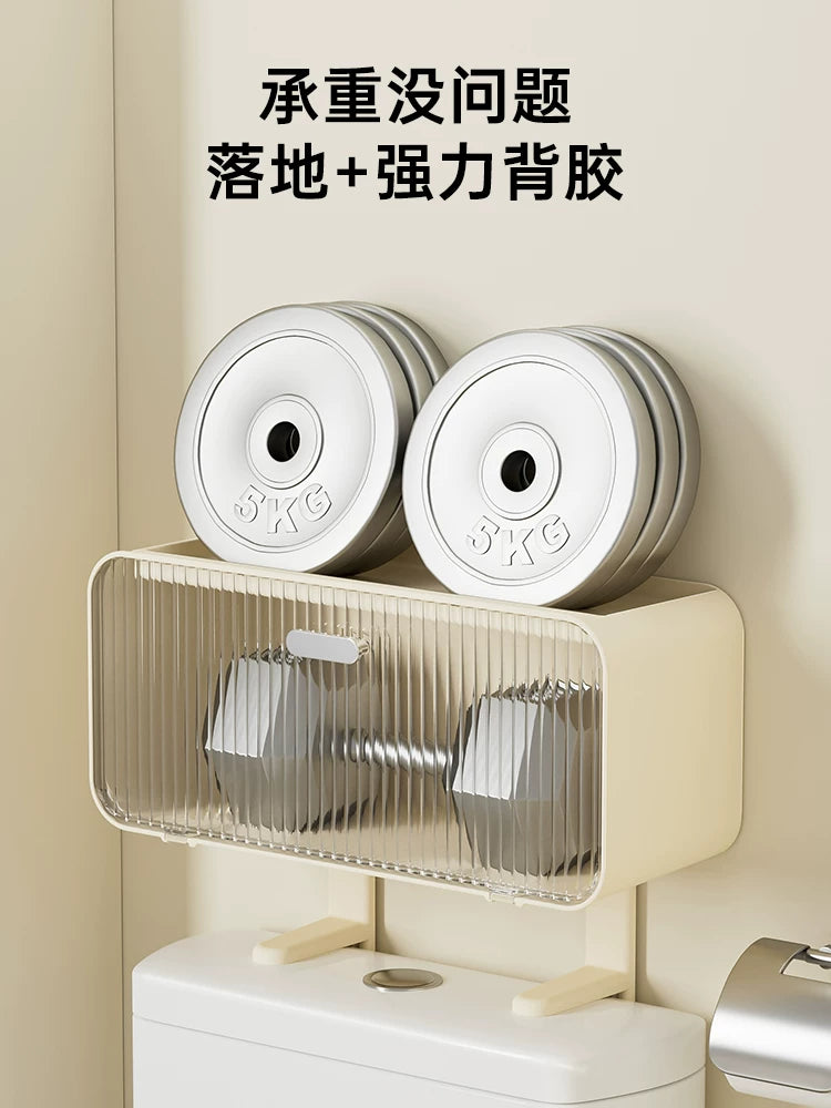 Storage rack above toilet toilet Bathroom wall storage rack wall hanging paper towel storage box Y