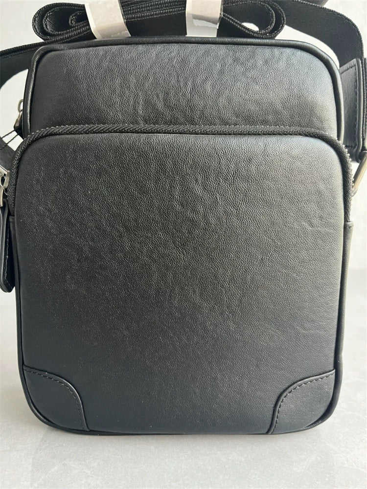 Foreign trade export order high quality new men's shoulder crossbody bag genuine leather top layer cowhide casual trendy men's bag
