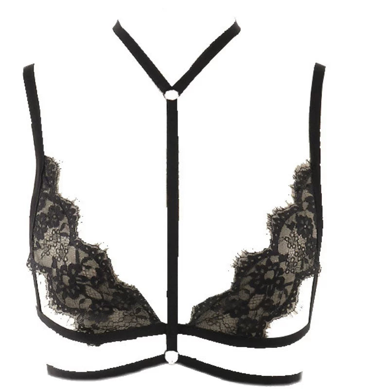 Sexy hot temptation thin lace see-through exciting erotic European and American fashion new hollow erotic foreign trade underwear girl