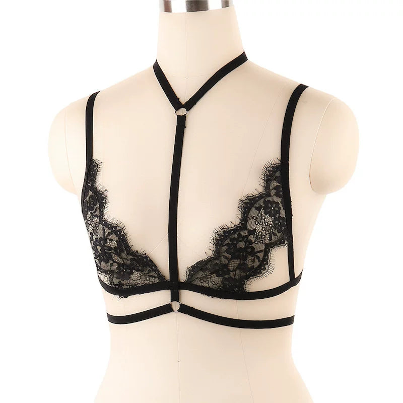 Sexy hot temptation thin lace see-through exciting erotic European and American fashion new hollow erotic foreign trade underwear girl