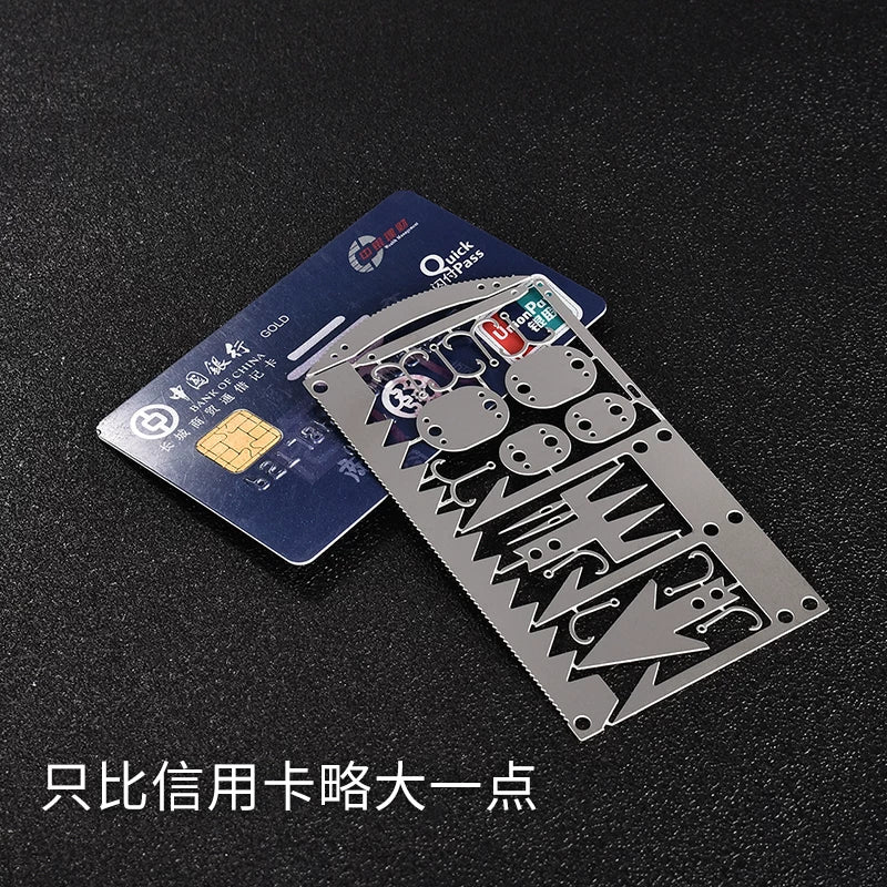 Multifunctional Survival Tools Fishing Gear Fish Hook Card Special Price Clearance Stainless Steel EDC Outdoor Survival Emergency Camping