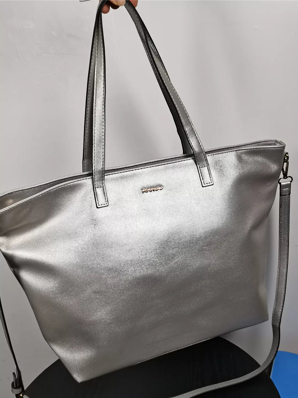 Silver bag crossbody sense of luxury super large capacity tote bag shoulder bag female niche design foreign trade inventory clearance