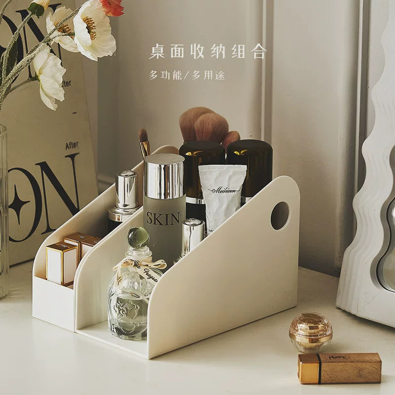 Bookshelf desktop storage boxMultifunctional book stand office student dormitory desk organization shelf combination book stand file storage shelf folder storage shelf office stationery supplies collection