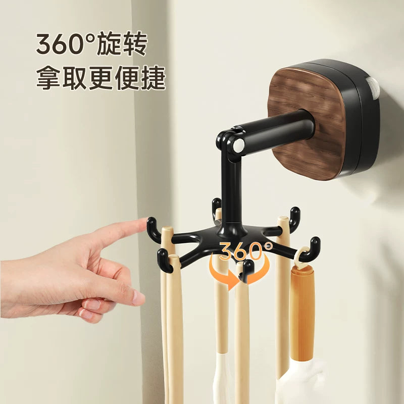 Soap storage artifact rotating multi-hook bathroom sink suction cup free punching bubbling bath soap shelf for home use
