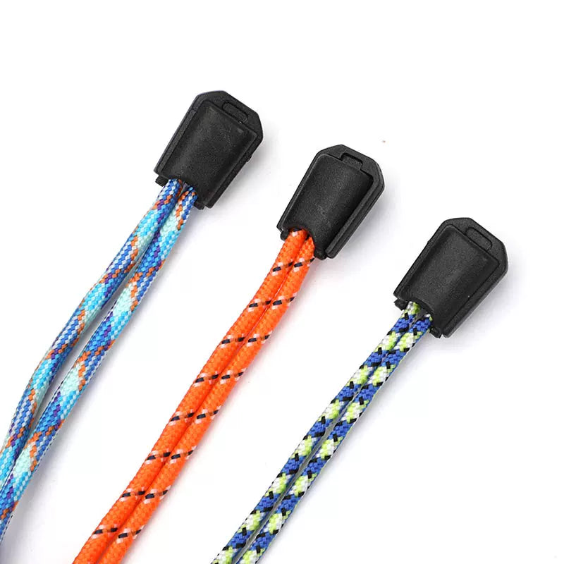 Paracord bracelet adjustment buckle, rope tail clip with teeth, elastic band, anti-slip rope