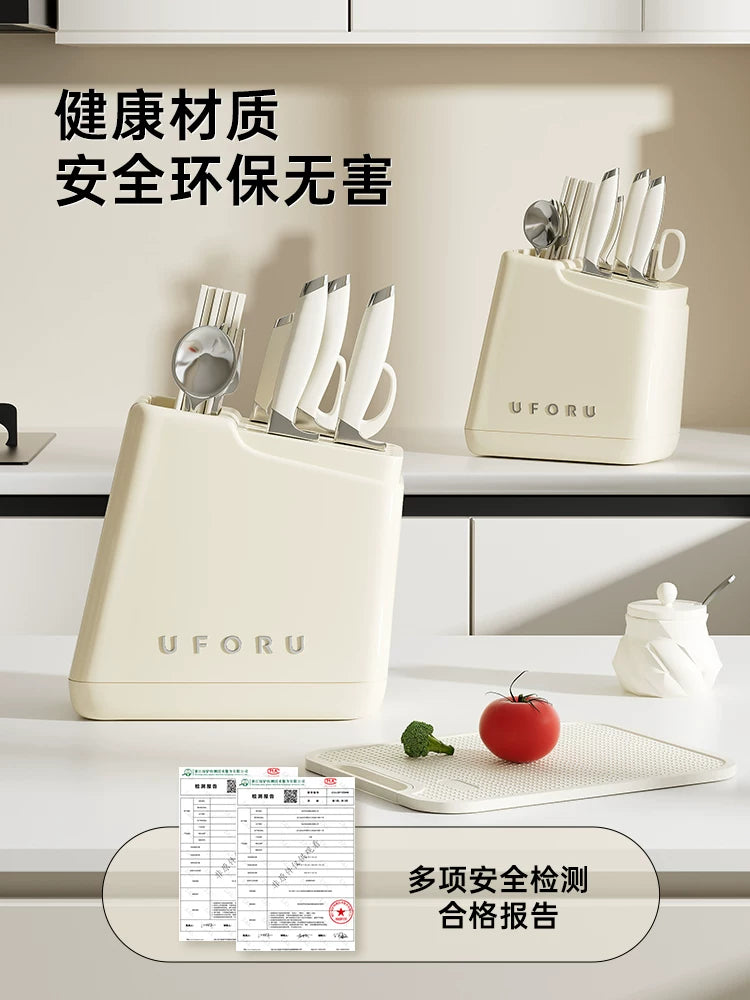 Knife holder storage rack countertop multifunctional kitchen 2023 new chopstick holder integrated storage box household kitchen knife holder Y