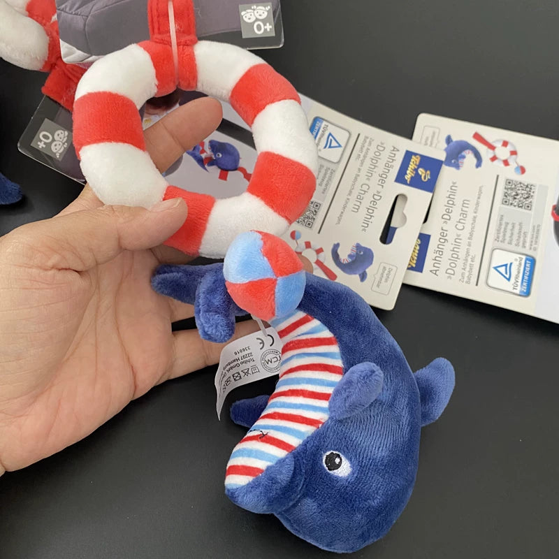 Exclusive baby dolphin swimming ring bed bell stroller pendant baby car seat rattle car car car ring paper comfort