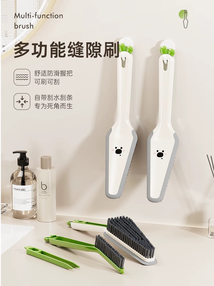 Multi-function, no dead corners, crevices, cleaning brushes, toilet bathrooms, tile floor brushes, long-handled cleaning tool brushes