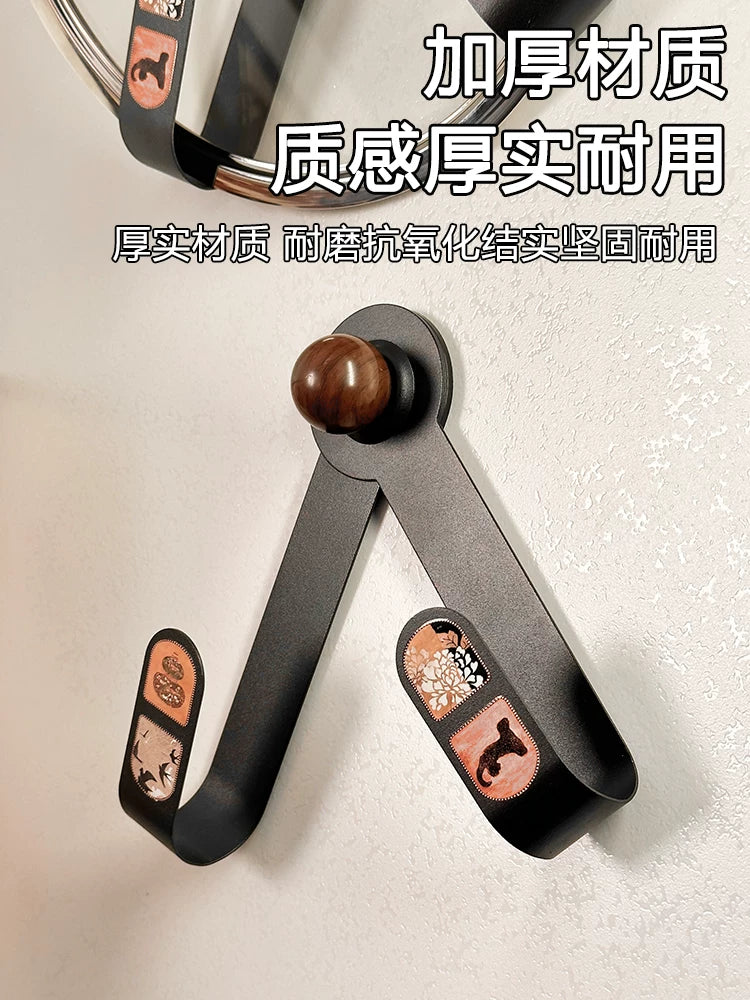 Suction cup pot lid rack no punch wall mounted kitchen cutting board cutting board shelf placer rotate 2025 new Y