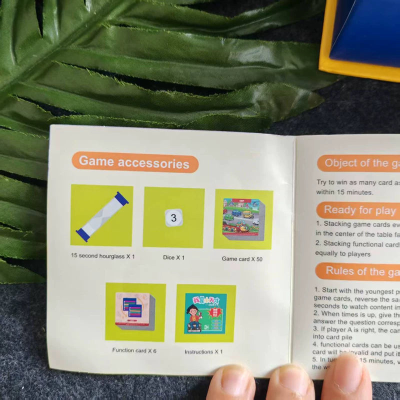 English Children's Early Education Detective Games Parent-Child Interactive Educational Toys Thinking Development Memory Training Cards