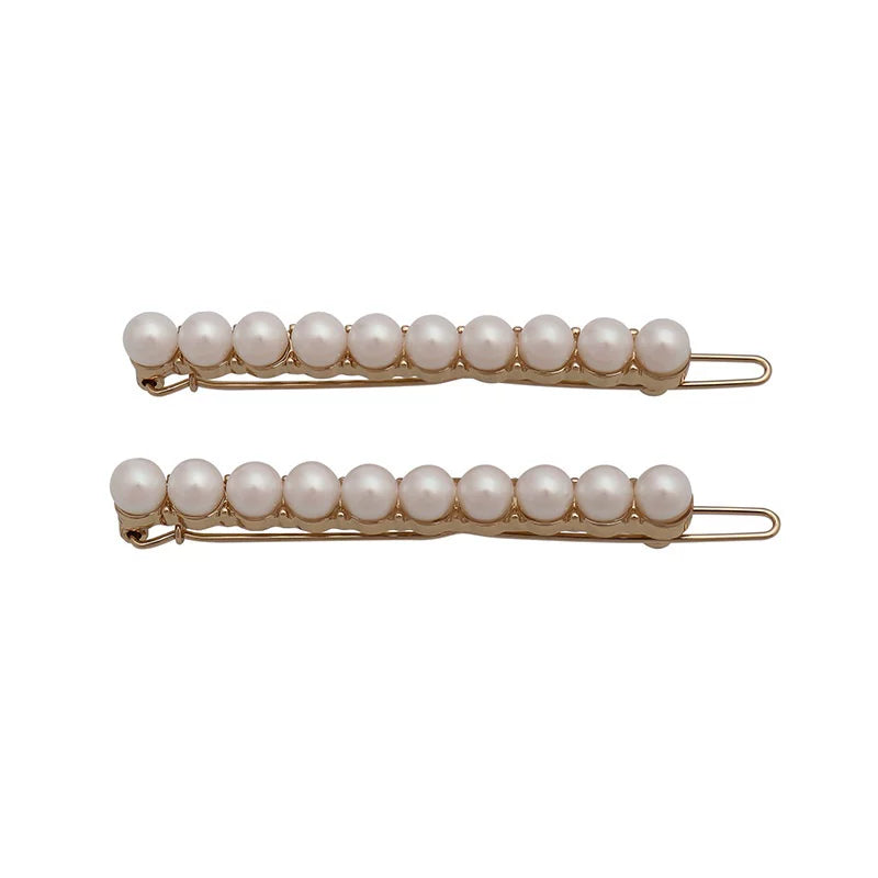 9QW French pearl clip rich daughter feeling bangs clip pearl hairpin commuting date atmosphere sense artifact