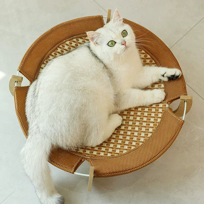 Cat kennel mat cat bed summer cat hammock pet kennel dog kennel summer ice nest can be dismantled and washed litter pet supplies