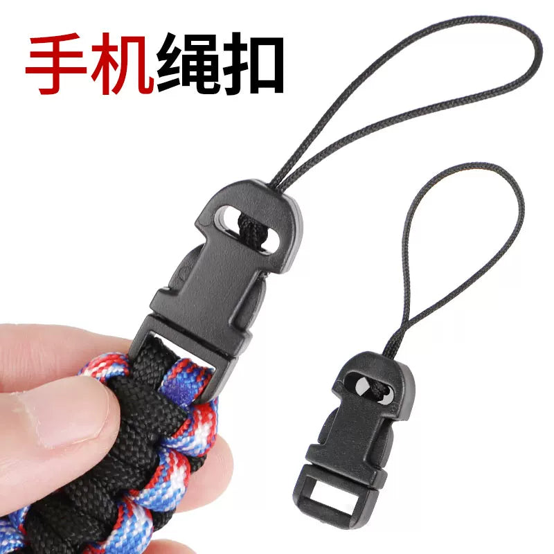 Paracord braid, pendant rope buckle, mobile phone tether connection buckle