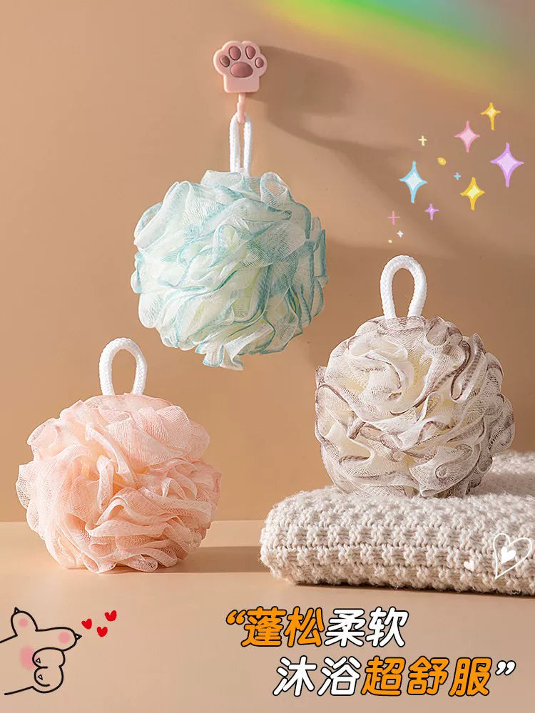 Home bath ball, soft bath flower, high-end non-loose bath flower, bath ball, rubbing bath dual-purpose large foaming bath ball fh