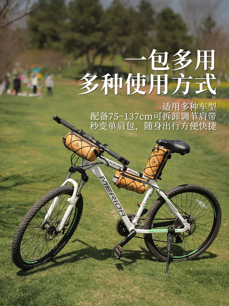 ISMOUNT Bicycle Bag Front Handle Top Tube Bag Dupont Waterproof Front Bag Front Beam Mobile Phone Bag Saddle Bag
