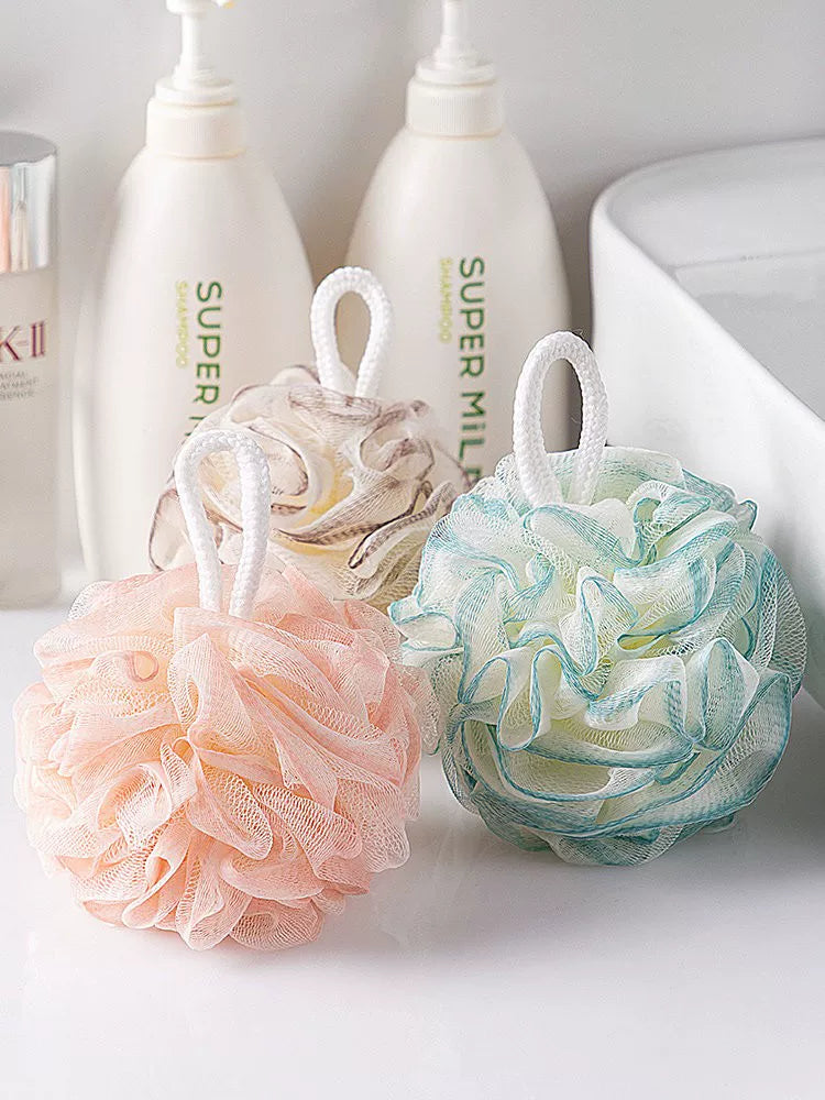 Home bath ball, soft bath flower, high-end non-loose bath flower, bath ball, rubbing bath dual-purpose large foaming bath ball fh