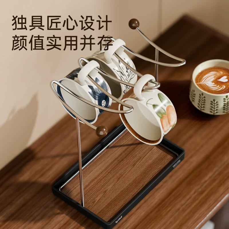 Cup holders, drainage tray racks, kitchen dining table countertop shelves, glass cups, tea cups, coffee cups, storage racks