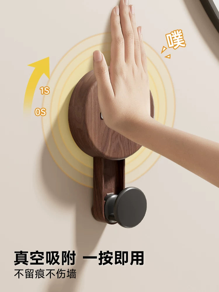 Suction cup hook, no punching required, door rear hanging clothes hook, bathroom strong load-bearing, non-marking bathroom, bedroom plastic wood sticky hook Y