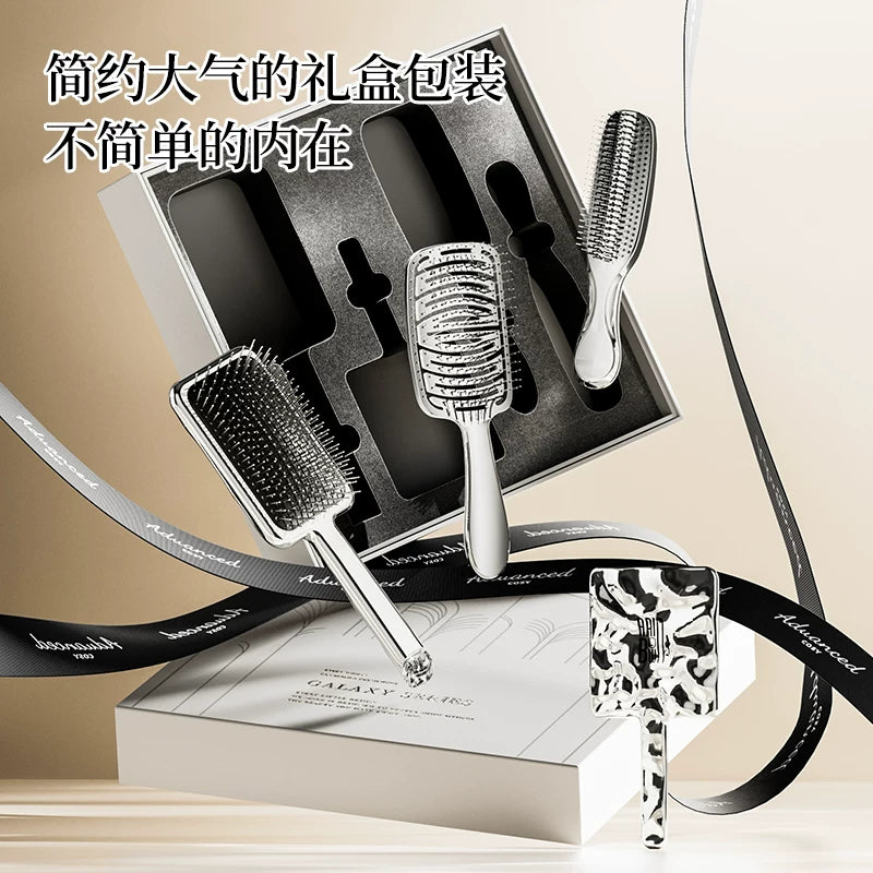 Comb gift box, air cushion, comb, female airbag, massage, hair comb, women's special mirror, long straight hair, household fluffy artifact