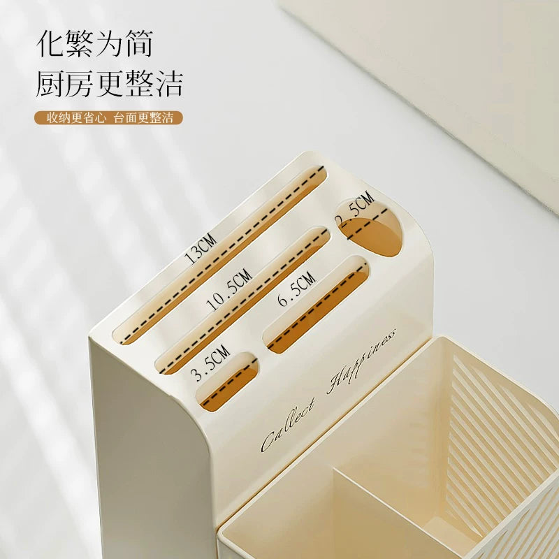 Cream style kitchen knife holder Household multifunctional knife holder Plastic knife chopstick holder