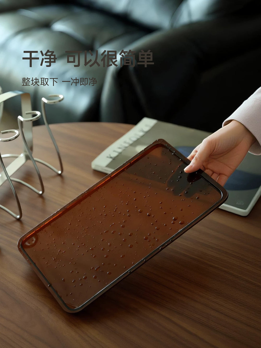 stainless steel cup holder, cup drain rack, dining table, countertop, water cup, coffee tea cup, storage rack, sideboard, storage rack