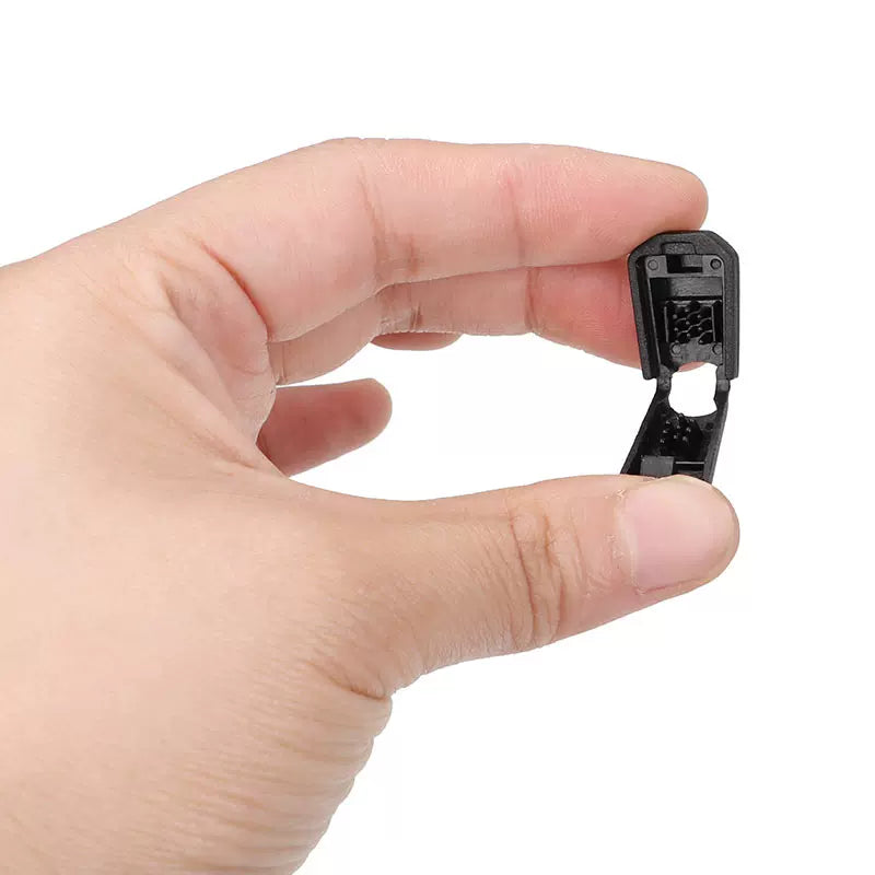 Paracord bracelet adjustment buckle, rope tail clip with teeth, elastic band, anti-slip rope