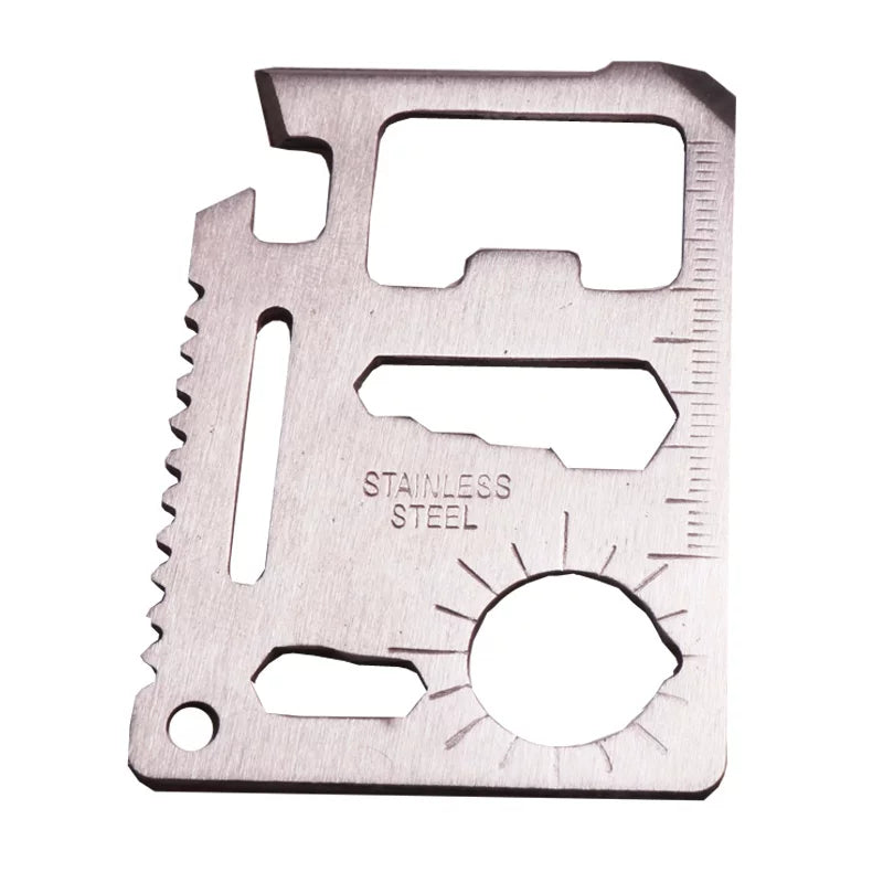 Outdoor mountaineering multi-functional combination tool, camping supplies, credit card card knife card portable tool