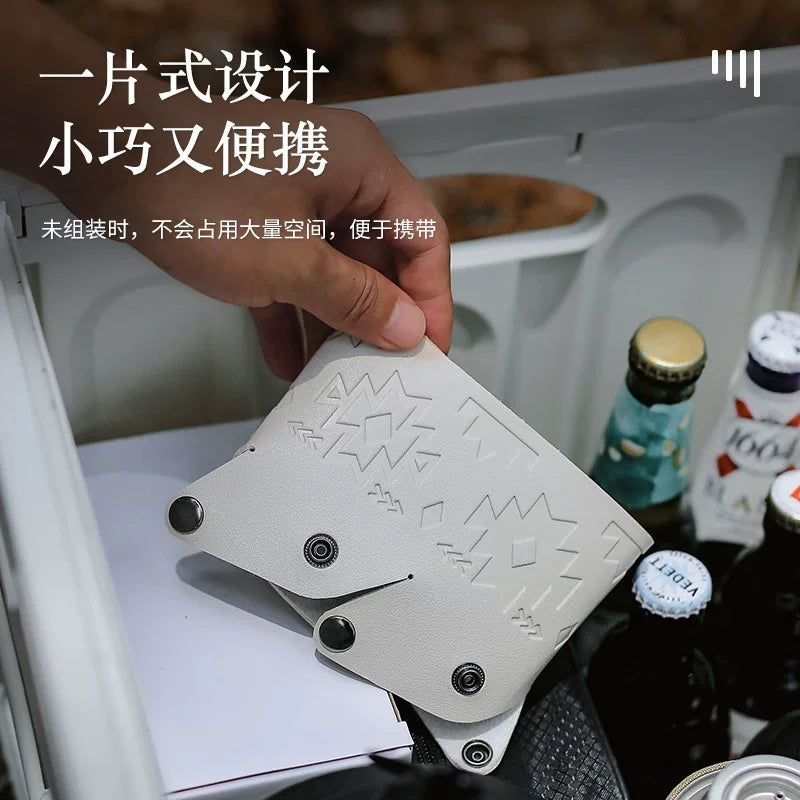 Outdoor gas tank cover flat gas tank cover camping alpine gas tank cover camping sundries storage box totem leather protective cover