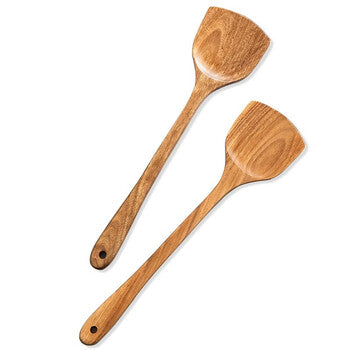 DaXinYuanLin wooden spatula household non-stick pan stir-fry shovel wooden kitchen utensils anti-scalding hands do not hurt pots Kemu long-handled spatula manufacturer