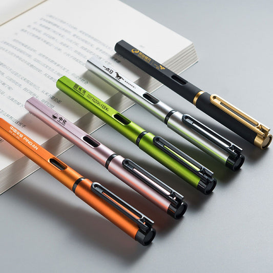Creative color gel pen custom 0.5mm water-based visual pen custom advertising logo office gift signature pen