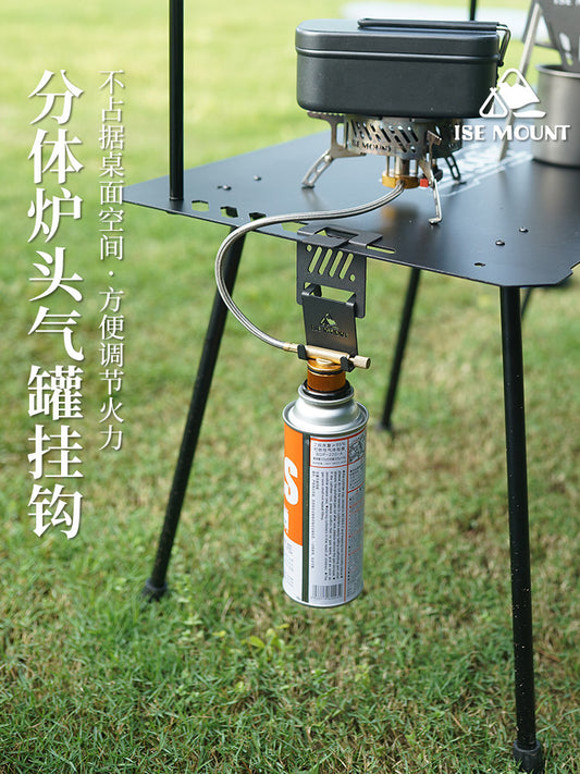 Egg roll table gas tank hook outdoor camping accessories pendant buckle long gas bottle flat gas tank table side bracket hook