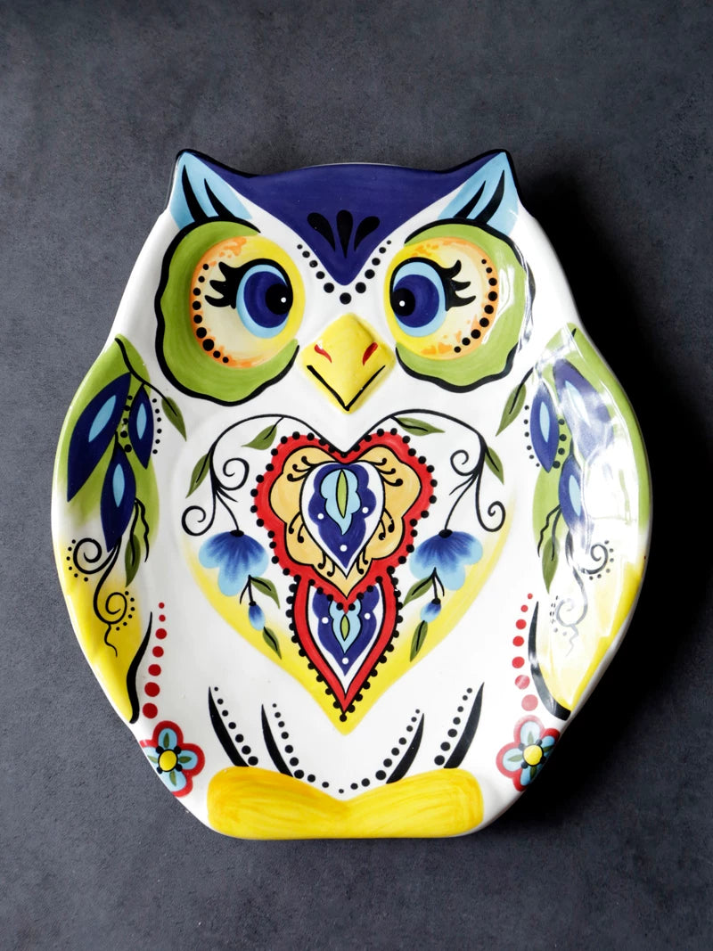 OMK Creative Cartoon Plates, Breakfast Plates, Dish Plates, Snack Plates, Home Tableware, Personalized Decorations, Shaped Plates