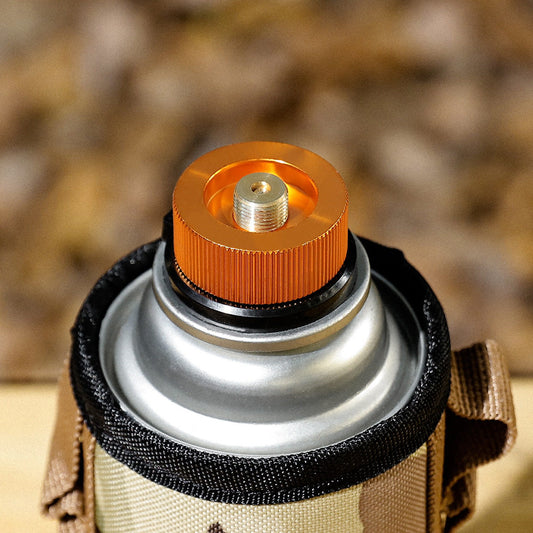 Outdoor Camping Gas Tank Adapter Round Adapter Burner Converter Latching Cassette Gas Tank Adapter