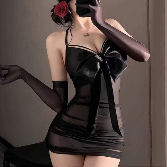 [Coco Witch] Sexy thin mood pure desire see-through hot charming mesh nightdress girl