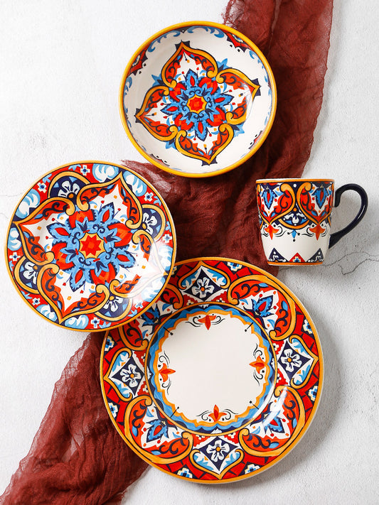 American ceramic plate personalized steak pasta meal deep dish design sense home tableware rice plate fruit salad plate