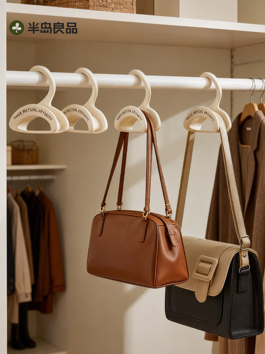 Bag hook artifact Japanese arch stackable bag rack bag strap non-deformable wardrobe entrance scarf storage rack