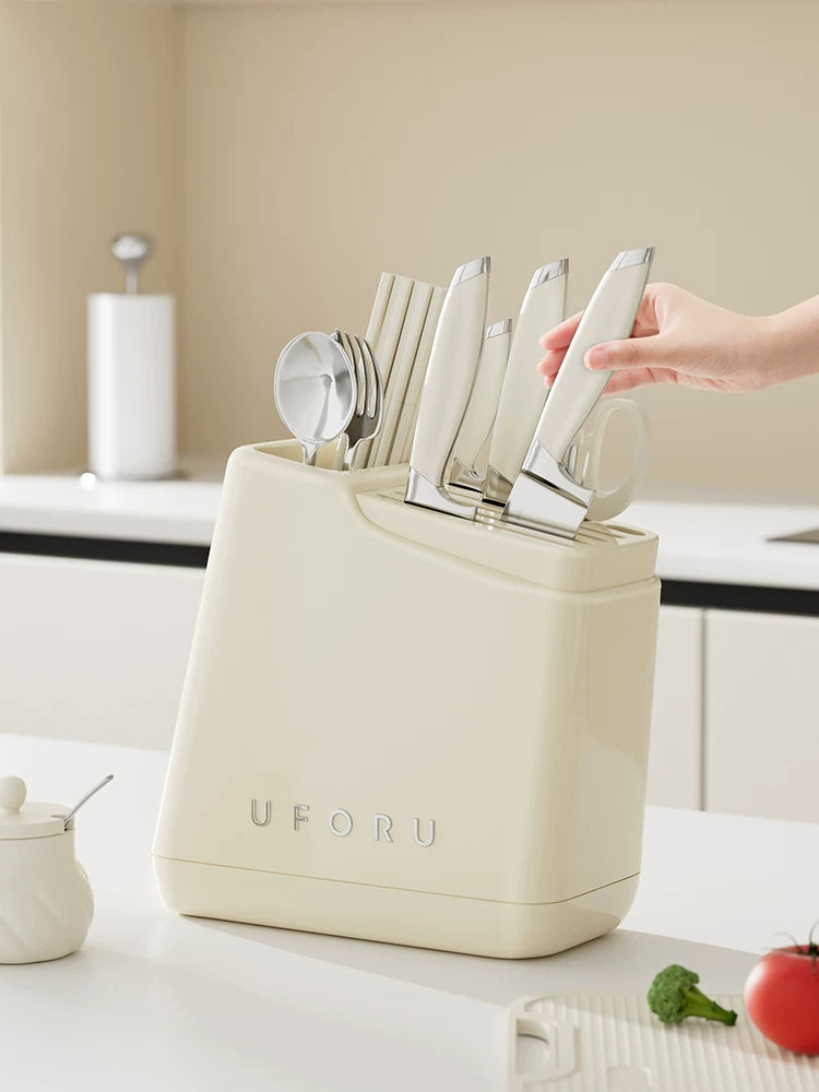 Knife holder storage rack countertop multifunctional kitchen 2023 new chopstick holder integrated storage box household kitchen knife holder Y