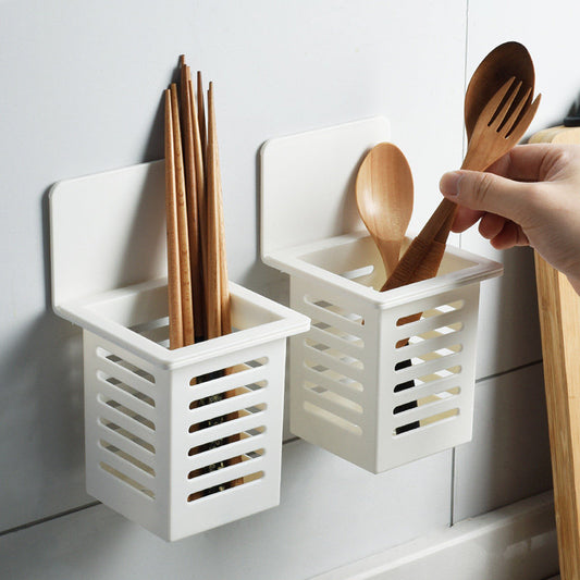 Home Japanese simple household drainage chopstick rack wall hanging chopstick basket chopstick tube chopstick cage chopstick tube