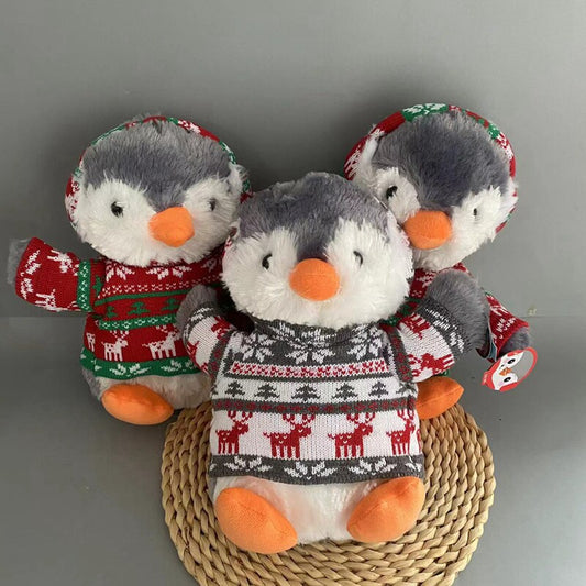 Christmas Little Penguin Doll Plush Toy Cute Doll Doll Christmas Ornaments Gifts for Kids Girls