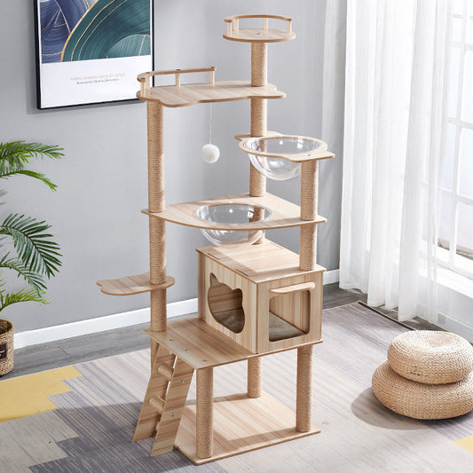 Pet Leqi Pet Supplies Cat Climbing Frame Cat Nest Cat Scratching Post Cat Tree Cat Products Pet Cat Toy Space Capsule