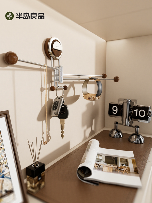Entrance key storage hook, suction cup hook, no punching, after entering the door, entrance shelf pendant, sticking hook