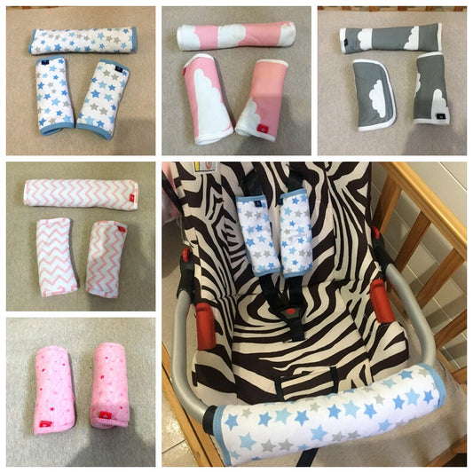 Foreign trade baby stroller armrest, saliva towel, baby stroller carrier, bite towel, pure cotton stroller accessories protective cover