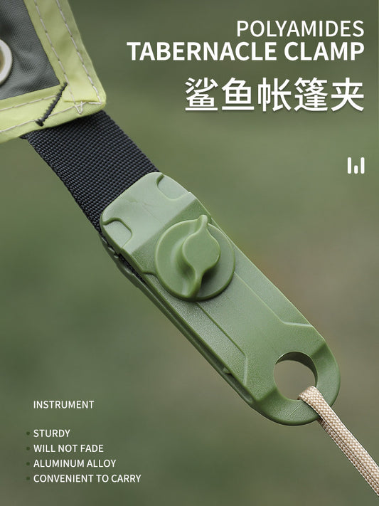 10 tent clips, canopy tents, windproof fixed clips, and additional pull-point outdoor camping paracord buckles, shark clips