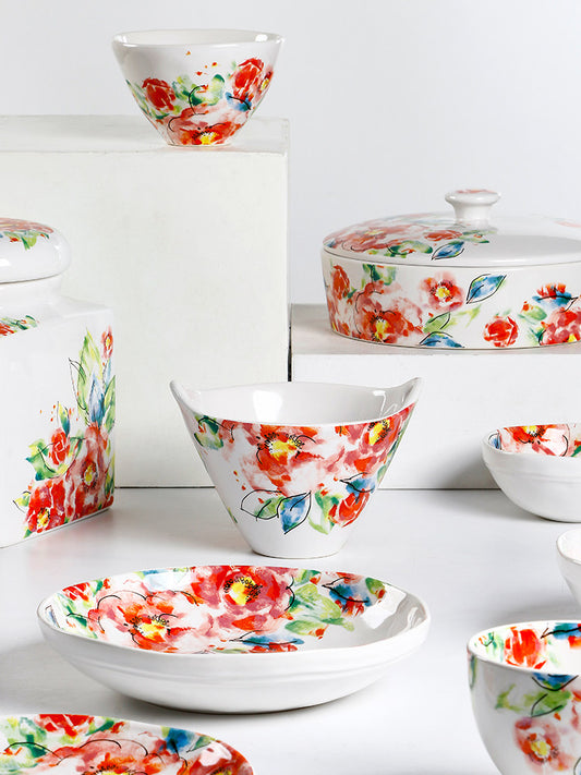 OMK Creative Ceramic Bowl Home 2023 New Rice Bowl Pastoral Style High Value Ramen Bowl Sauerkraut Fish Bowl
