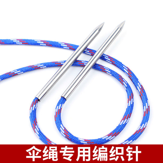 4mm paracord knitting accessories stainless steel paracord needle bracelet bracelet knitting needle jewelry accessories