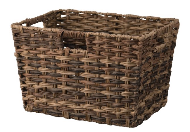 Creative imitation rattan storage box, desktop organizer, remote control basket, coffee table, entrance storage box, woven storage basket